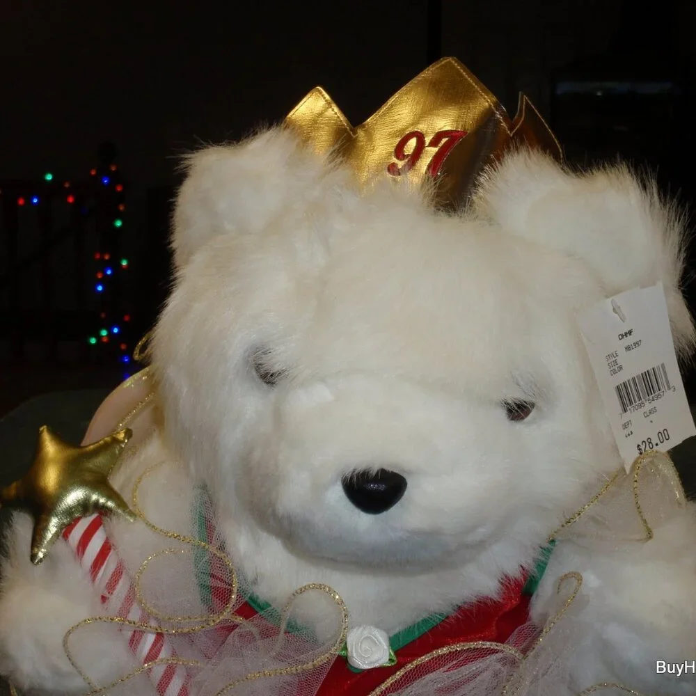 1997 Dayton Hudson Miss Santa Bear SUGAR PLUM FAIRY With Bag - CHRISTMAS GIFT! - Picture 4 of 7